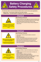 BATTERY CHARGING SAFETY CHECKLIST POSTER