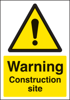 WARNING CONSTRUCTION SITE A4 RP