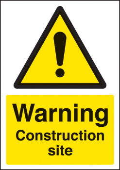 WARNING CONSTRUCTION SITE A4 SAV