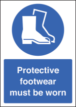 PROTECTIVE FOOTWEAR MUST BE WORN - A4 RP