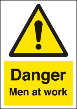 DANGER MEN AT WORK - A4 SAV