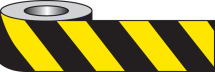 BLACK & YELLOW NON-ADHESIVE BARRIER TAPE