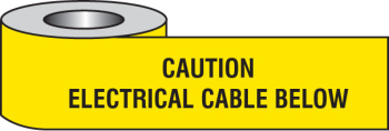 CAUTION ELECTRICAL CABLE BELOW UNDERGROUND TAPE