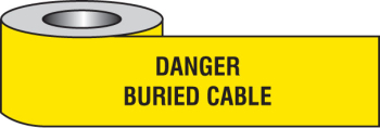 DANGER BURIED CABLE UNDERGROUND TAPE