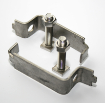 STAINLESS STEEL BACK TO BACK CLIPS 50MM (PAIR)