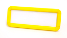 SUSPENDED FRAME 600X200MM YELLOW C/W KIT