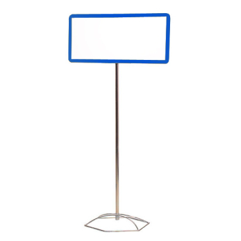 FLOOR STAND FOR SUSPENDED FRAMES (CHROME POLE WITH BASE)