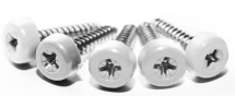 POLY TOP SCREWS WHITE PACK 12