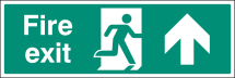 FIRE EXIT UP FLOOR GRAPHIC 600X200MM