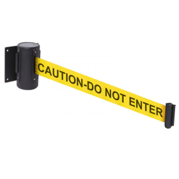 WALL MOUNT RETRACTABLE BARRIER 4.6M CAUTION DO NOT ENTER