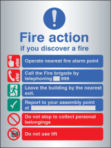 FIRE ACTION MANUAL DIAL WITH LIFT - ALUMINIUM
