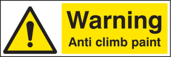 WARNING ANTI CLIMB PAINT