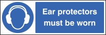 EAR PROTECTORS MUST BE WORN