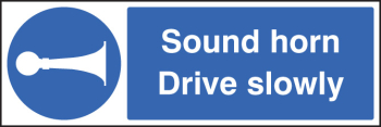 SOUND HORN DRIVE SLOWLY