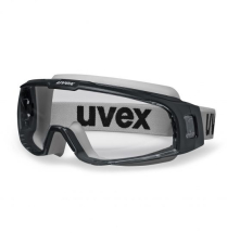 UVEX U-SONIC CLEAR GOGGLE EN166 1B 34 KN CE GREY/BLACK