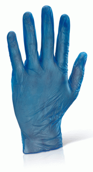 VDGPF Vinyl Disposable Powder Free Gloves - Blue