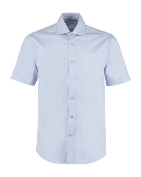 KK117-Men's Cutaway Collar Premium Short Sleeved Oxford Shirt