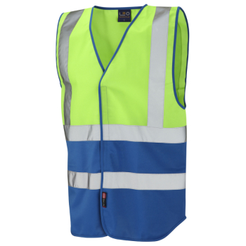 W05 Pilton Reflective Vest (Non ISO 20471) Lime/Royal