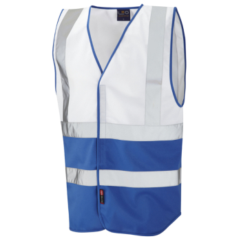 W05 Pilton Reflective Vest (Non ISO 20471) White/Royal