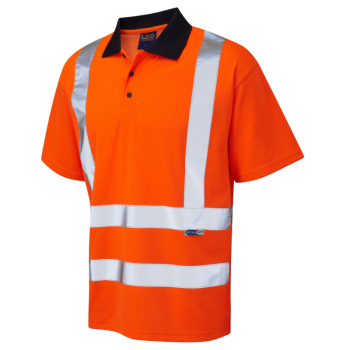 P01 Croyde Short Sleeve Poloshirt Orange