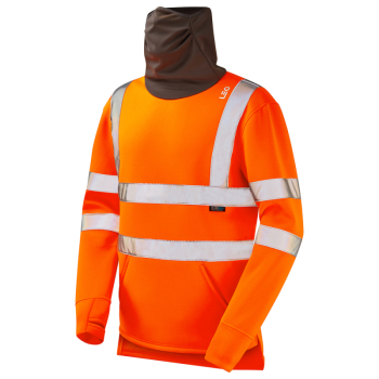 SS06 Combesgate Snood Sweatshirt Orange