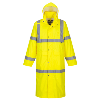 H445 Hi-Vis Rain Coat 122cm - Yellow