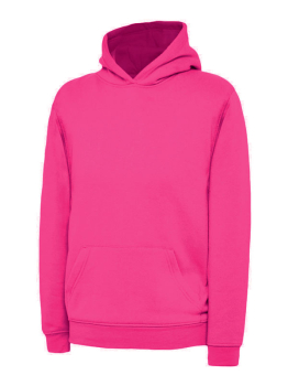 UC503 Childrens Hooded Sweatshirt Hot Pink
