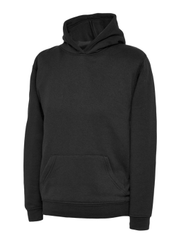 UX8 Childrens Hooded Sweatshirt Black