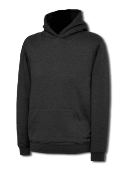 UX8 Childrens Hooded Sweatshirt Charcoal