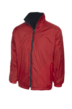 UC606 Childrens Reversible Fleece Jacket Red/Navy