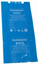 BLUE DISPOSABLE BAGS AND TIES (PK 50)