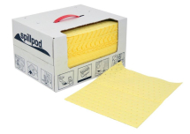 DISPENSER BOX OF 75 CHEMICAL ABSORBENT PADS