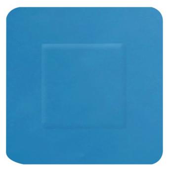 HYGIO PLAST BLUE DETECTABLE PLASTERS SQUARE 38x38mm