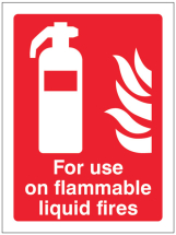 FOR USE ON FLAMMABLE LIQUID FIRES