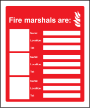 FIRE MARSHALS ARE (3 NAMES, LOCATIONS & NUMBERS)