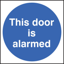 THIS DOOR IS ALARMED