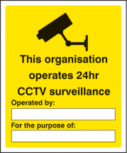 THIS ORGANISATION OPERATES 24HR CCTV SURVEILLANCE