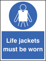 LIFE JACKETS MUST BE WORN