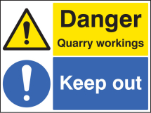 DANGER QUARRY WORKINGS KEEP OUT