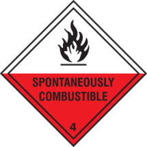 SPONTANEOUSLY COMBUSTIBLE