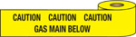 WARNING TAPE-CAUTION GAS PIPE