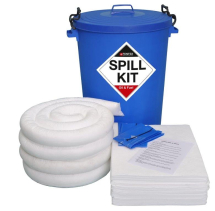 OIL ONLY KIT IN A BLUE PLASTIC DRUM