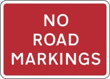 NO ROAD MARKINGS
