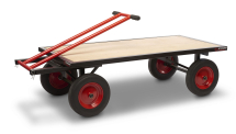TURNTABLE TRUCK, ROBUST LARGE TROLLEY FOR MOVING MATERIALS
