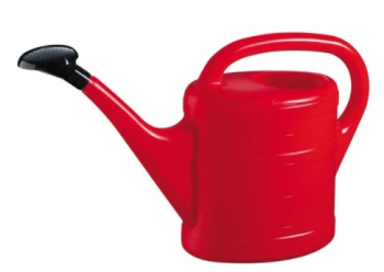 WATERING CAN, PLASTIC 10 LITRE RED
